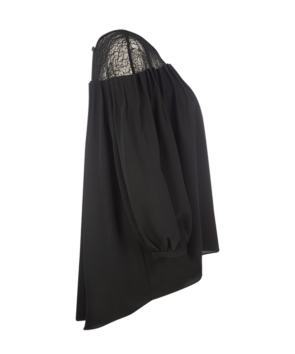 بلوز آستین سه ربع مجلسی زنانه گیپوردار سرژه Serge