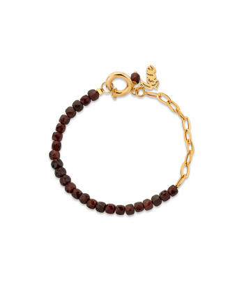 دستبند زنجیر طلا زنجیر سنگ لاو کیا گالری Kia Gallery کد BT124