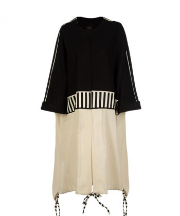 مانتو آستین سه ربع سرژه Serge