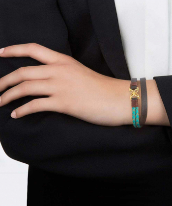 دستبند چرمی پروانه ای کیا گالری Kia Gallery کد BM061