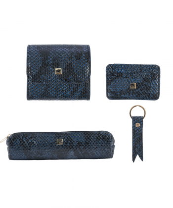 ست هدیه چرم طبیعی زنانه منط Mante مدل x101