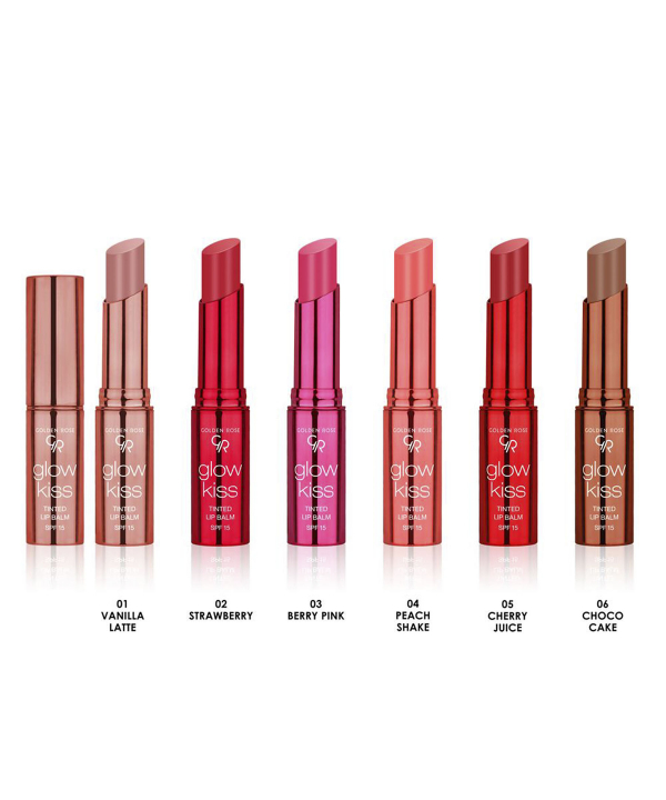 تینت بالم لب گلدن رز Golden Rose مدل Glow Kiss وزن 3 گرم