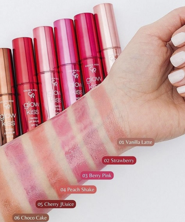تینت بالم لب گلدن رز Golden Rose مدل Glow Kiss وزن 3 گرم