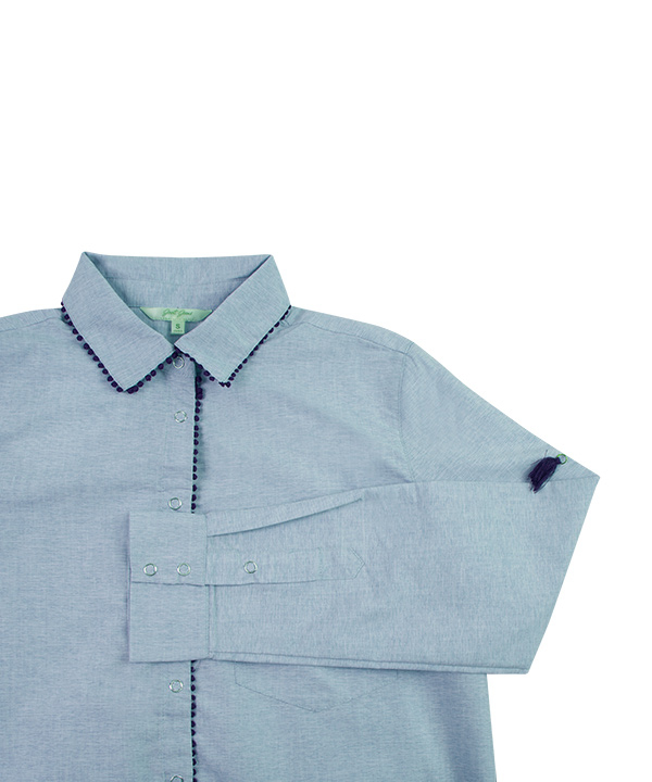 مانتو کوتاه نخی جیب دار جوتی جینز Jooti Jeans