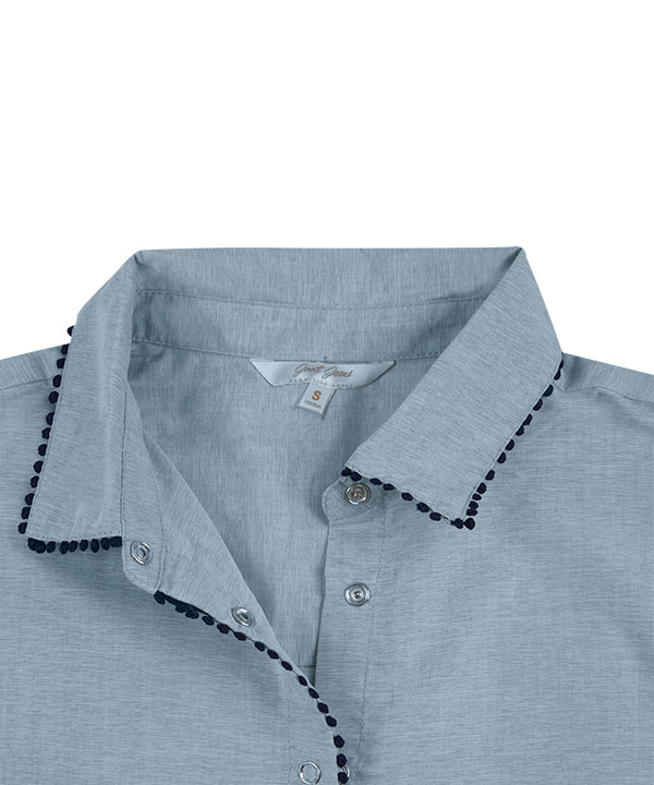 مانتو کوتاه نخی جیب دار جوتی جینز Jooti Jeans