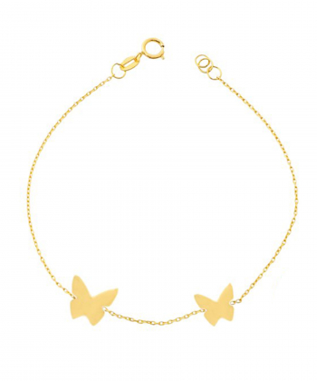دستبند پروانه میو گلد Mio Gold کد BR825