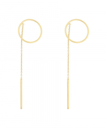 گوشواره دایره میو گلد Mio Gold کد E468