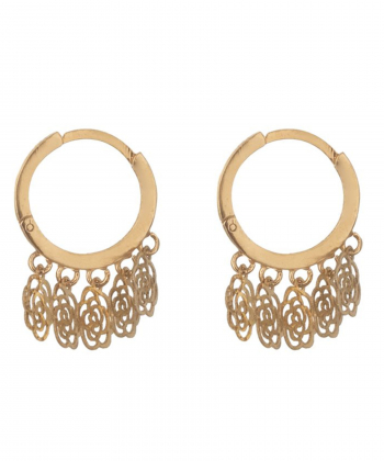 گوشواره گل رز میوگلد Mio Gold کد E546