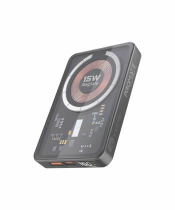 شارژر بی سیم پرومیت مدل TRANSPACK-10.BLACK با باتری داخلی ????? میلی آمپر ساعت