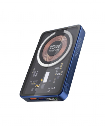 1.	شارژر بی سیم پرومیت مدل TRANSPACK-5.BLUE با باتری داخلی 5000  میلی آمپر ساعت