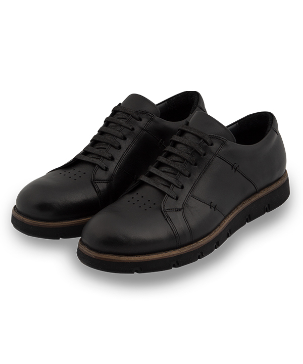 کفش مردانه اسپرت چرم طبیعی بند دار مارال چرم Maral Leather مدل Oper