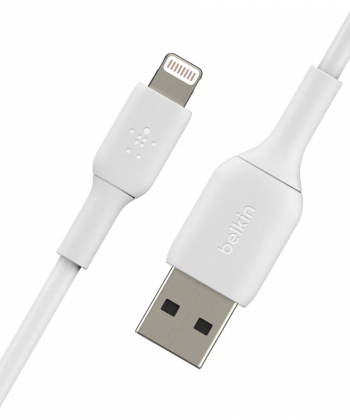 کابل شارژ سریع USB-C به USB-A بلکین مدل CAB001bt1MWH سفید شارژ سریع دو پورت 37 وات بلکین مدل WCB007vfWH