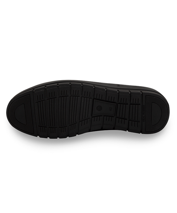 کفش اسپرت مردانه چرم طبیعی مشکی مارال چرم Maral Leather مدل New Force