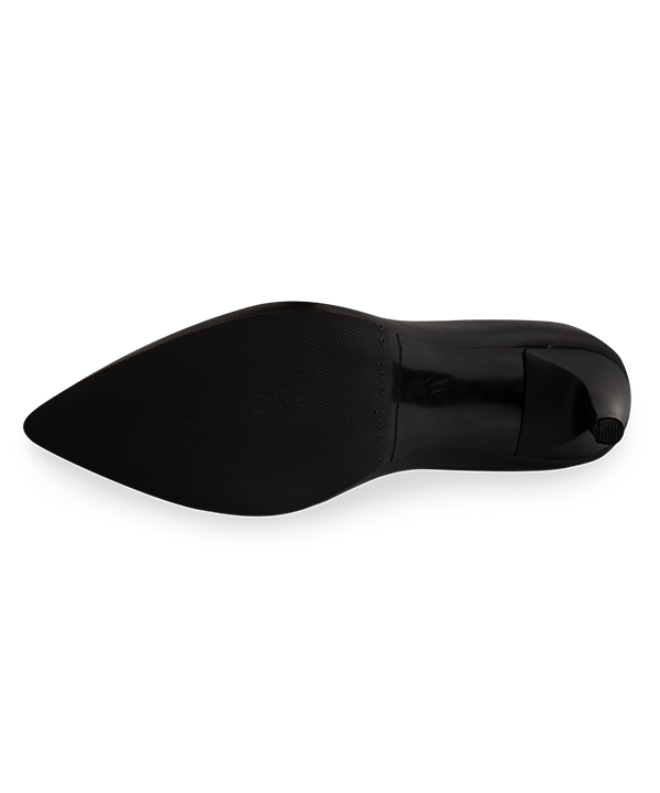 کفش پاشنه سوزنی بند دار مشکی زنانه مارال چرم Maral Leather کد 770