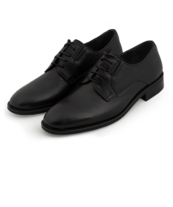 کفش مردانه کلاسیک بند دار مشکی مدل دربی مارال چرم Maral Leather مدل 43