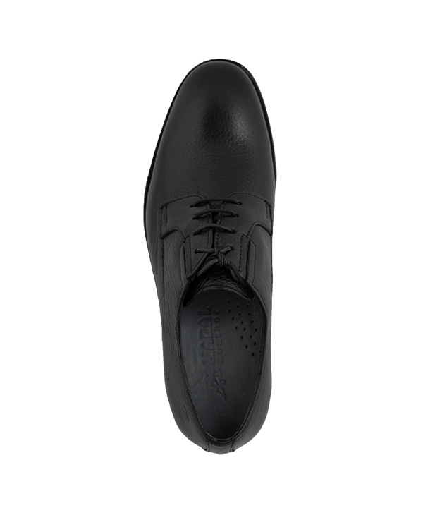 کفش مردانه کلاسیک بند دار مشکی مدل دربی مارال چرم Maral Leather مدل 43
