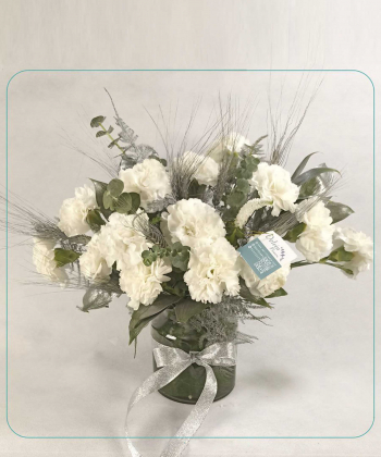گلدان شیشه ای دلوین Delvin مدل میخک