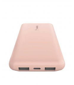 پاور بانک شارژ سریع 10000 میلی آمپر 3 پورت + کابل USB-A به USB-C بلکین مدل BPB011btBk(boost charge)