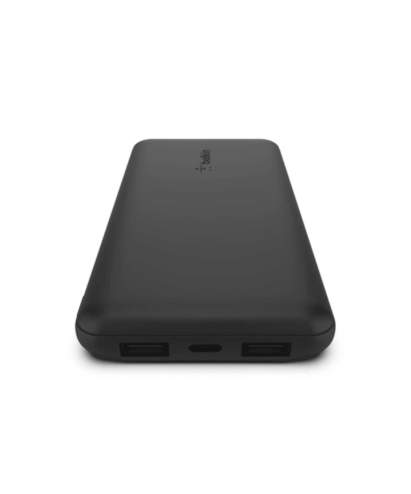 پاور بانک شارژ سریع 10000 میلی آمپر 3 پورت + کابل USB-A به USB-C بلکین مدل BPB011btBL(boost charge)