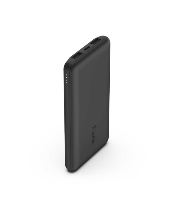 پاور بانک شارژ سریع 10000 میلی آمپر 3 پورت + کابل USB-A به USB-C بلکین مدل BPB011btBL(boost charge)