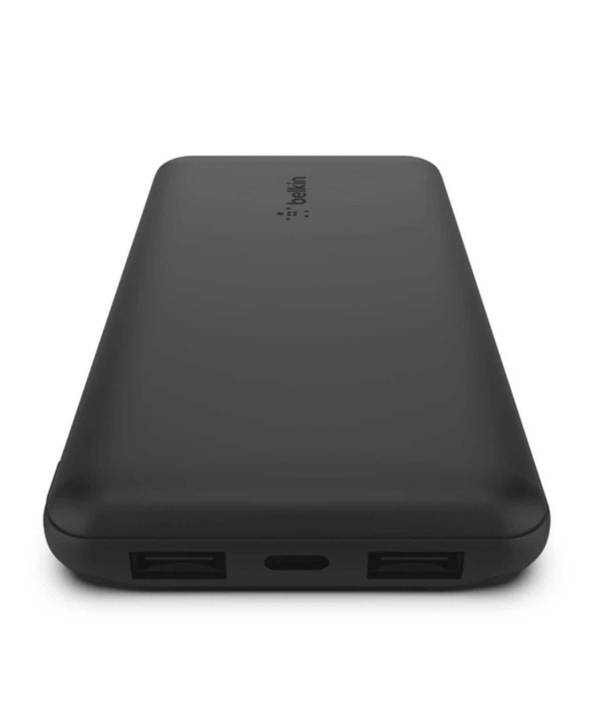 پاور بانک 10000 میلی آمپر 3 پورت + کابل USB-A به USB-C بلکین مدل BPB012btBK(boost charge)