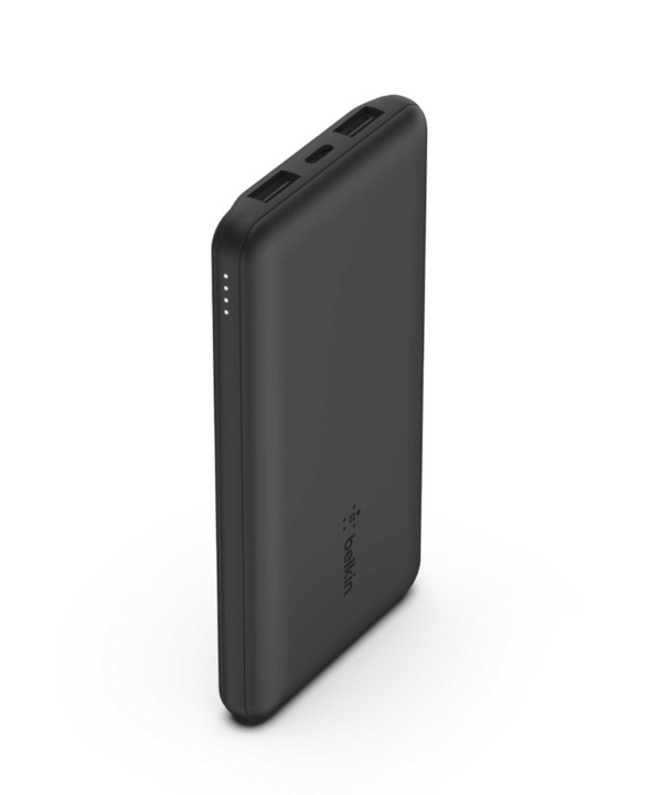 پاور بانک 10000 میلی آمپر 3 پورت + کابل USB-A به USB-C بلکین مدل BPB012btBK(boost charge)