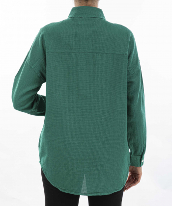 شومیز نخی آستین بلند زنانه برندس مدل K1011