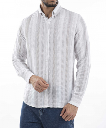 پیراهن آستین بلند مردانه آر ان اس مدل AM-RNS-12202074