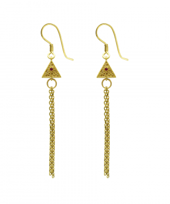 گوشواره طلا زنانه مانچو Mancho مدل efgs032