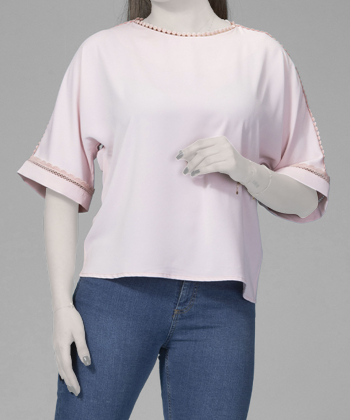 بلوز آستین کوتاه زنانه برنس مدل گلوریا