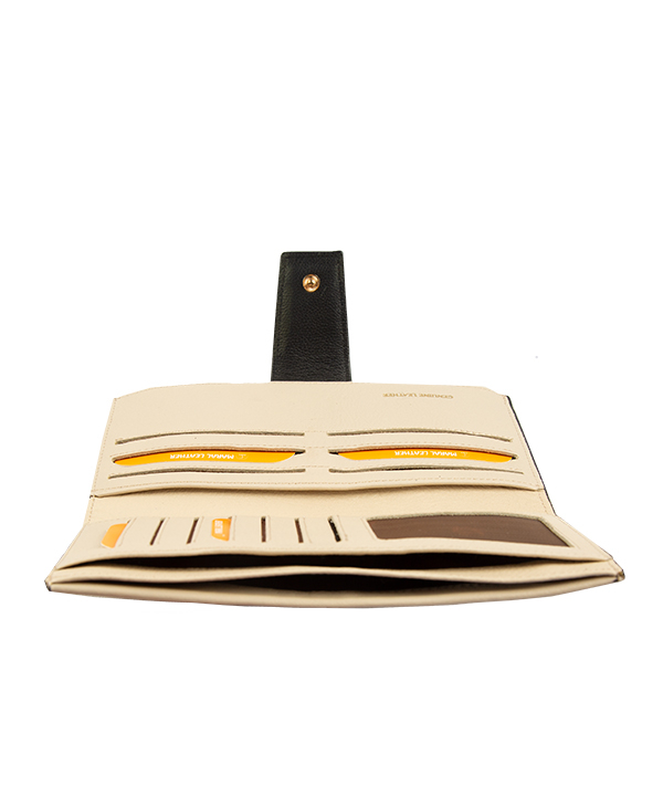 کیف پول دکمه دار زنانه مارال چرم Maral Leather مدل پوپک