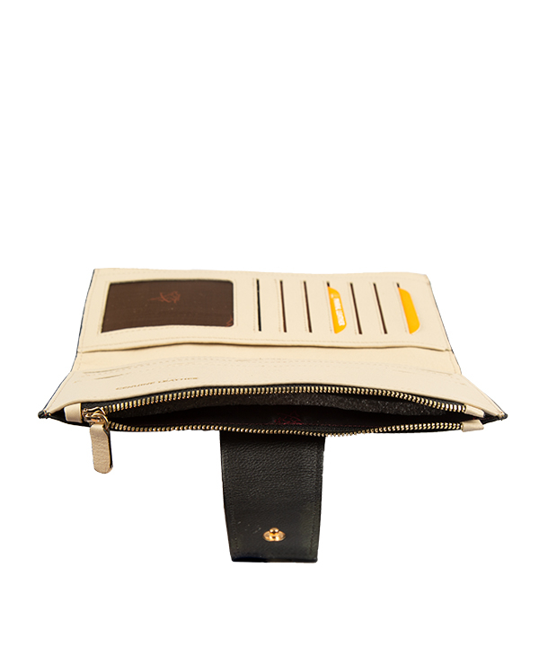 کیف پول دکمه دار زنانه مارال چرم Maral Leather مدل پوپک
