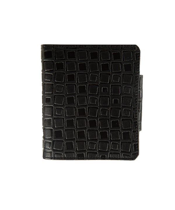 کیف پول دکمه ای کوچک زنانه مارال چرم Maral Leather مدل الیکا- مشکی