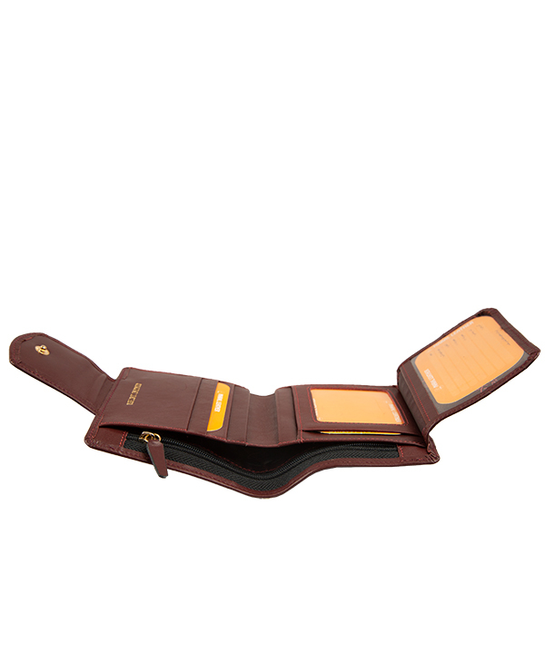 کیف پول کوچک دکمه ای زنانه مارال چرم Maral Leather مدل الیکا