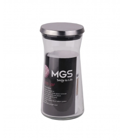 جا حبوبات شیشه ای 1200CC ام جی اس MGS درب استیل