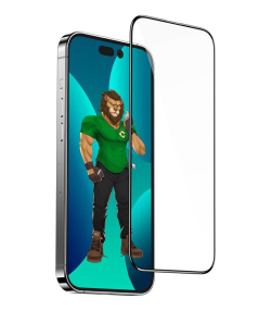 گلس آیفون 14 پرو سه بعدی گرین Green iPhone 14 Pro 3D Elegant Glass