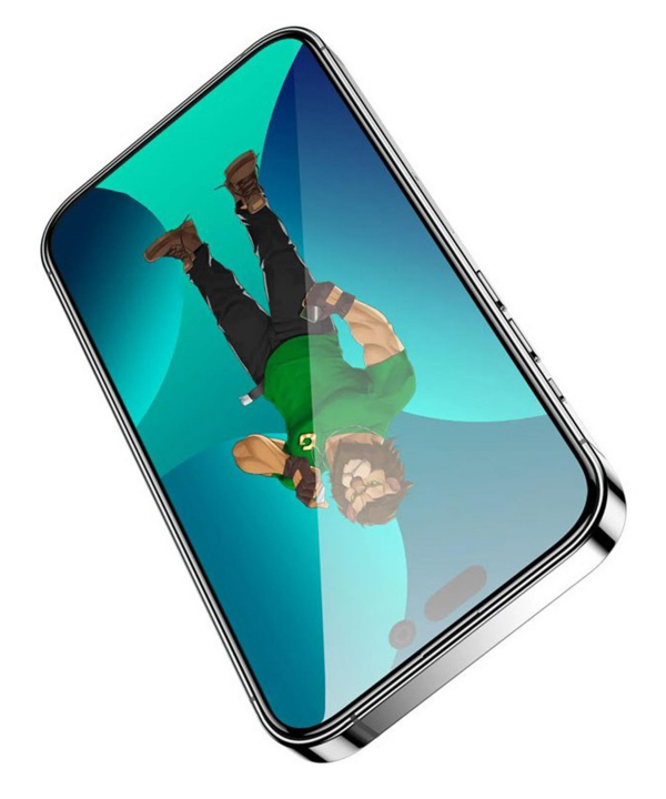 گلس آیفون 14 پرو سه بعدی گرین Green iPhone 14 Pro 3D Elegant Glass