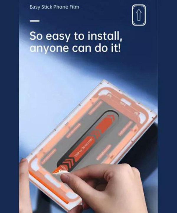 گلس آیفون 14 پرومکس ویوو همراه با ابزار نصب WiWU Easy instal tempered glass IP14 pro Max SQ-005