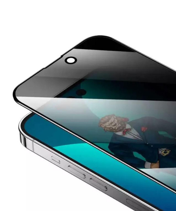 گلس حریم شخصی آیفون 14 گرین Green iPhone 14 3D Elegant Privacy Glass