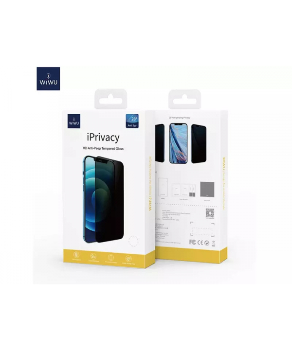 گلس حریم شخصی آیفون 14پرو ویوو WiWU iPrivacy Tempered Glass For iP14 pro 6.1