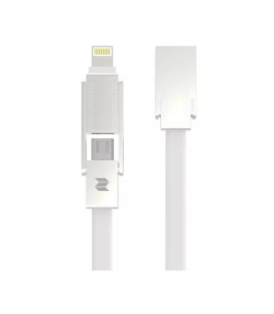 کابل دو پورت SpaceRock Micro USB Lightning M7 Metal 2in1