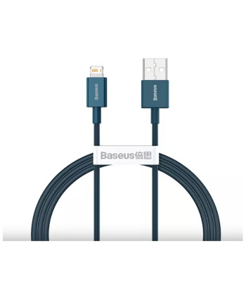 کابل شارژ سریع و انتقال داده دو متری لایتنینگ بیسوس Baseus superior series fast charging 2m cable 2.4A