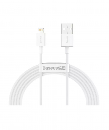 کابل شارژ سریع و انتقال داده دو متری لایتنینگ بیسوس Baseus superior series fast charging 2m cable 2.4A