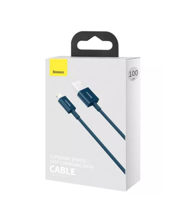 کابل شارژ سریع و انتقال داده دو متری لایتنینگ بیسوس Baseus superior series fast charging 2m cable 2.4A