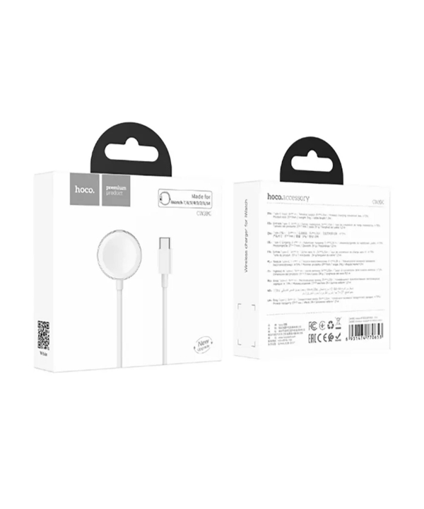 کابل شارژ مغناطیسی اپل واچ هوکو Hoco CW39C Type-C Wireless charger for iWatch
