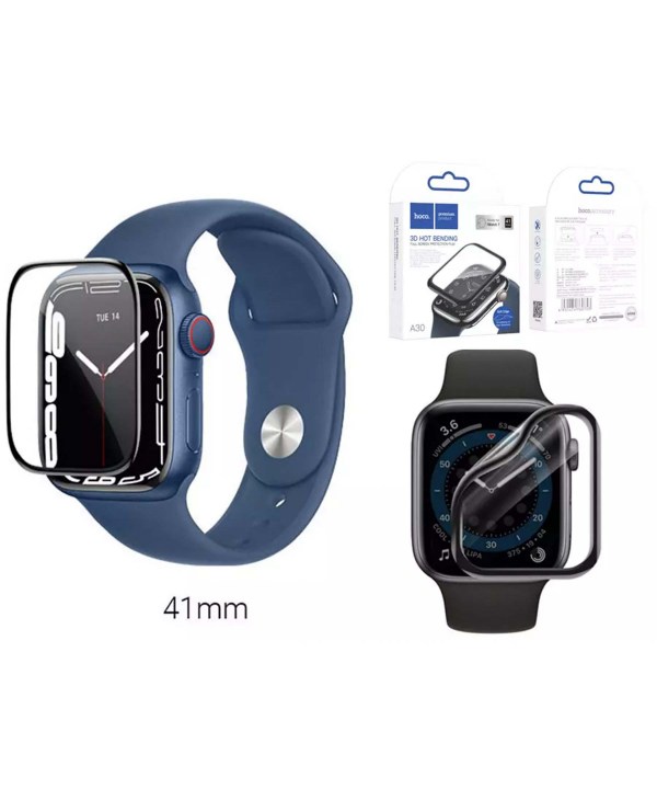 محافظ صفحه‌نمایش اپل واچ 7 و 8 سایز 41 میلی متری هوکو hoco Screen protector for Apple Watch Series 7/8 41mm