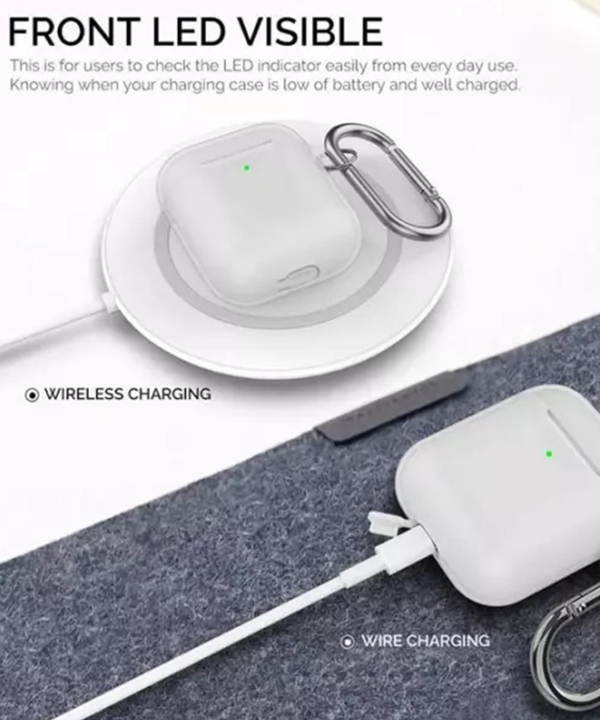 کاور ژله ای سیلیکونی قلاب دار ایرپاد AHA Style PT06 Silicone jelly Case Airpods 2/1