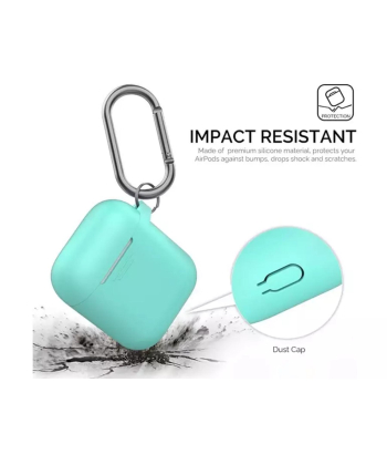 کاور ژله ای سیلیکونی قلاب دار ایرپاد 1 و 2 آها استایل AHA Style PT06F Silicone jelly Case Airpods 2/1