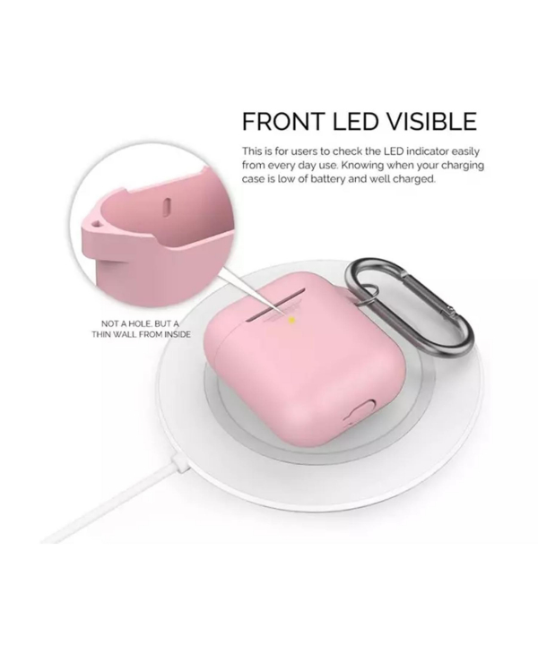 کاور ژله ای سیلیکونی قلاب دار ایرپاد 1 و 2 آها استایل AHA Style PT06F Silicone jelly Case Airpods 2/1