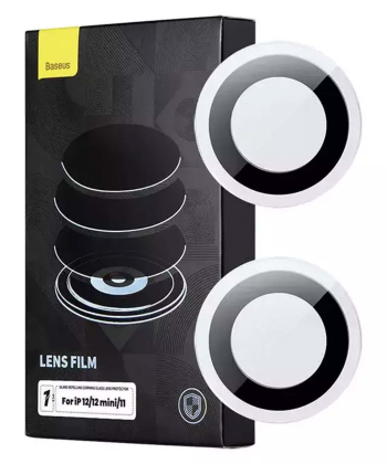 محافظ لنز دوربین آیفون 11، 12 و 12 مینی بیسوس Baseus Camera Glass iPhone 12/12 mini/11 SGZT030502